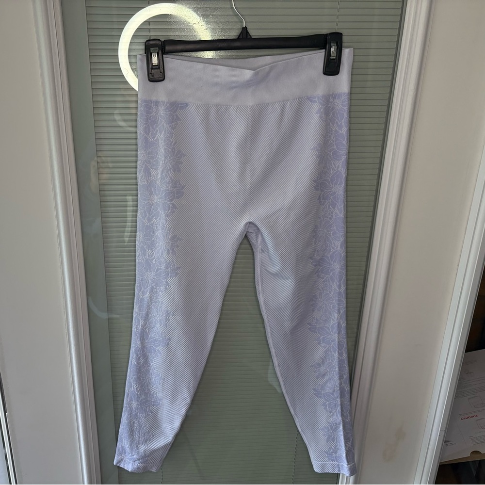 all in motion Lavender Floral Side-Panel Leggings
